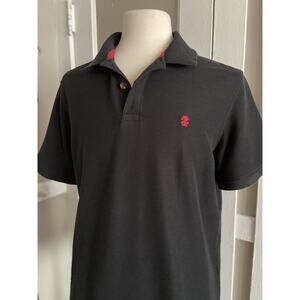 IZOD ‘The Advantage Polo’ Black/Red Performance Polo Mens sz XL